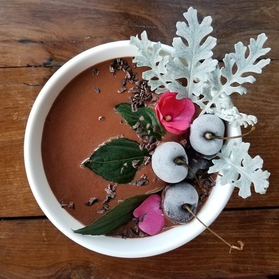 Chocolate Covered Cherry Smoothie Bowl