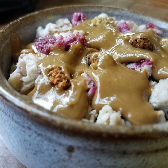 Gooey Raspberry Oatmeal