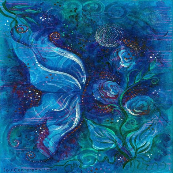 "Diaphanous" intuitive painting 