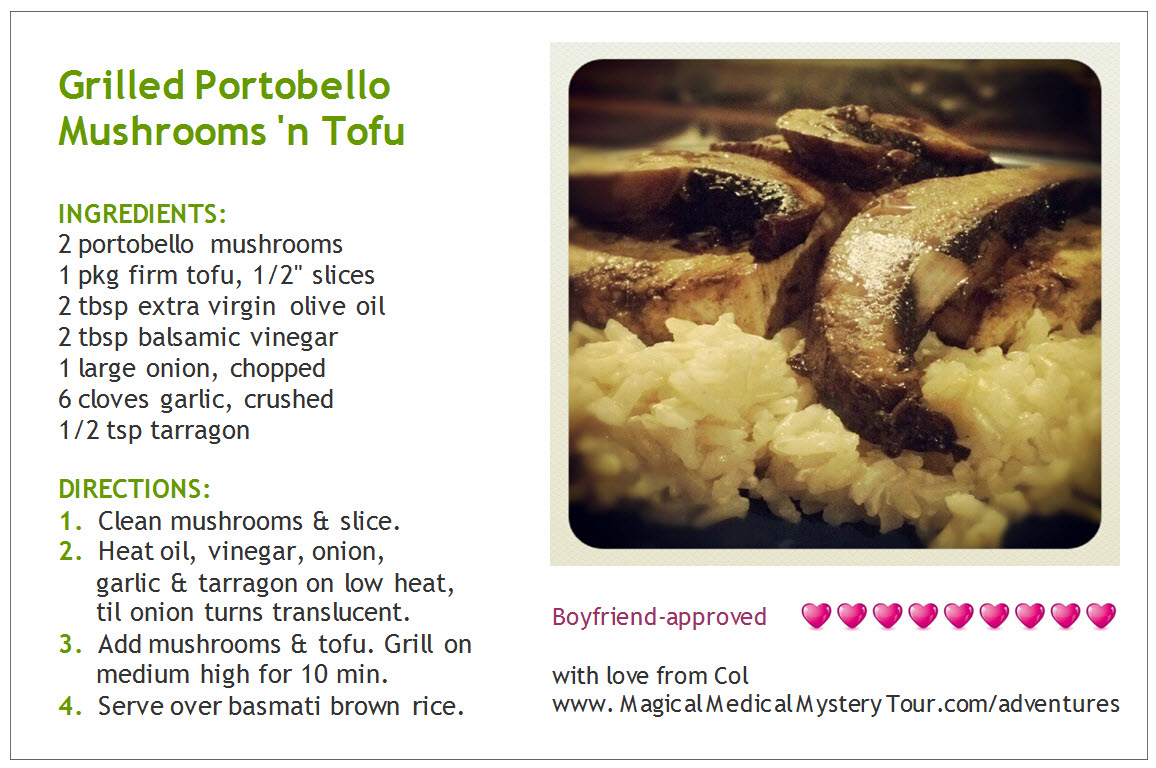 Grilled Portabello 'n Tofu recipe