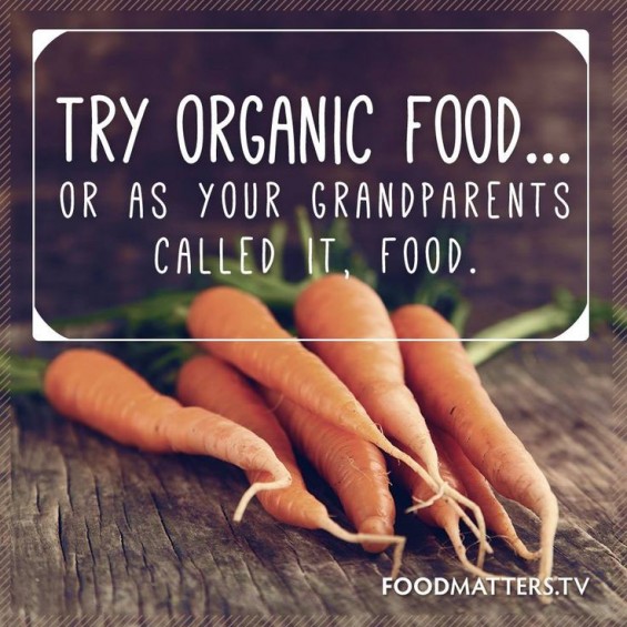 Organic food - or as your grandparents called it "food"